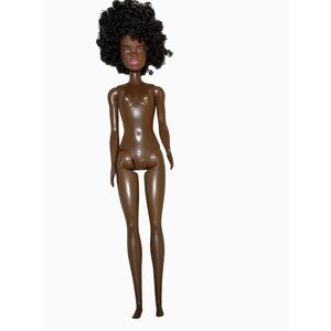 Barbie  Doll African American Curly Short Hair Nude